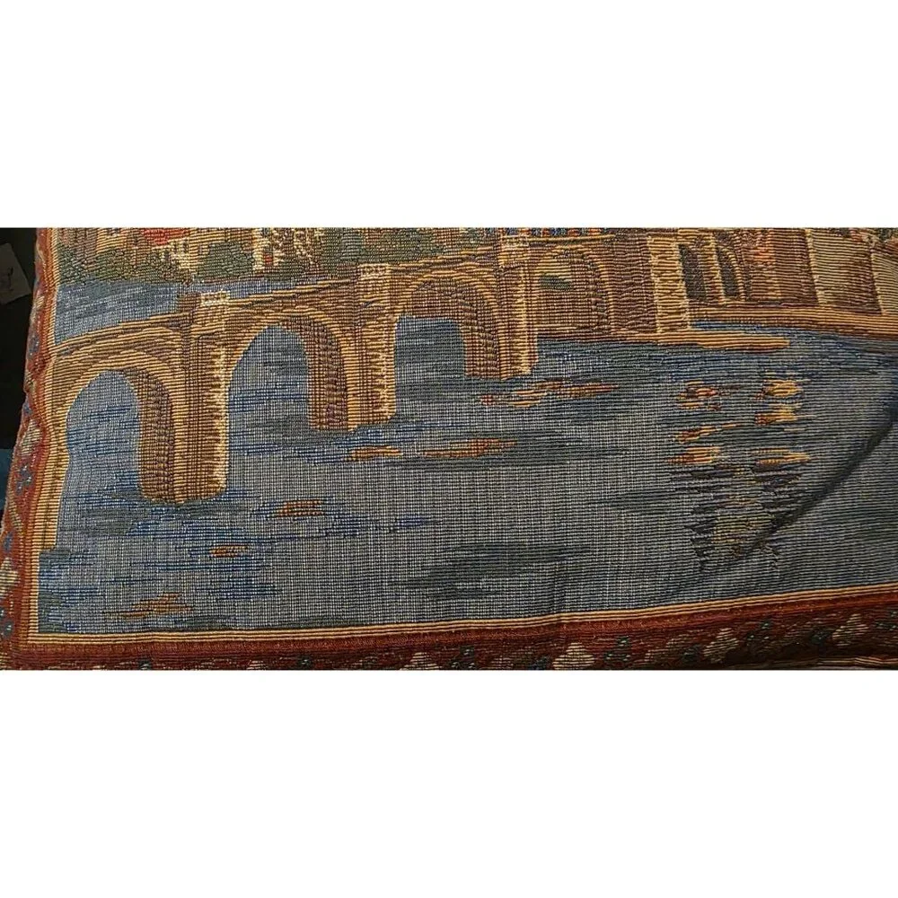 Tapestry Pillow Heidelberg Scenic Cover With Zipper Closure 17x16 Inches Decorat